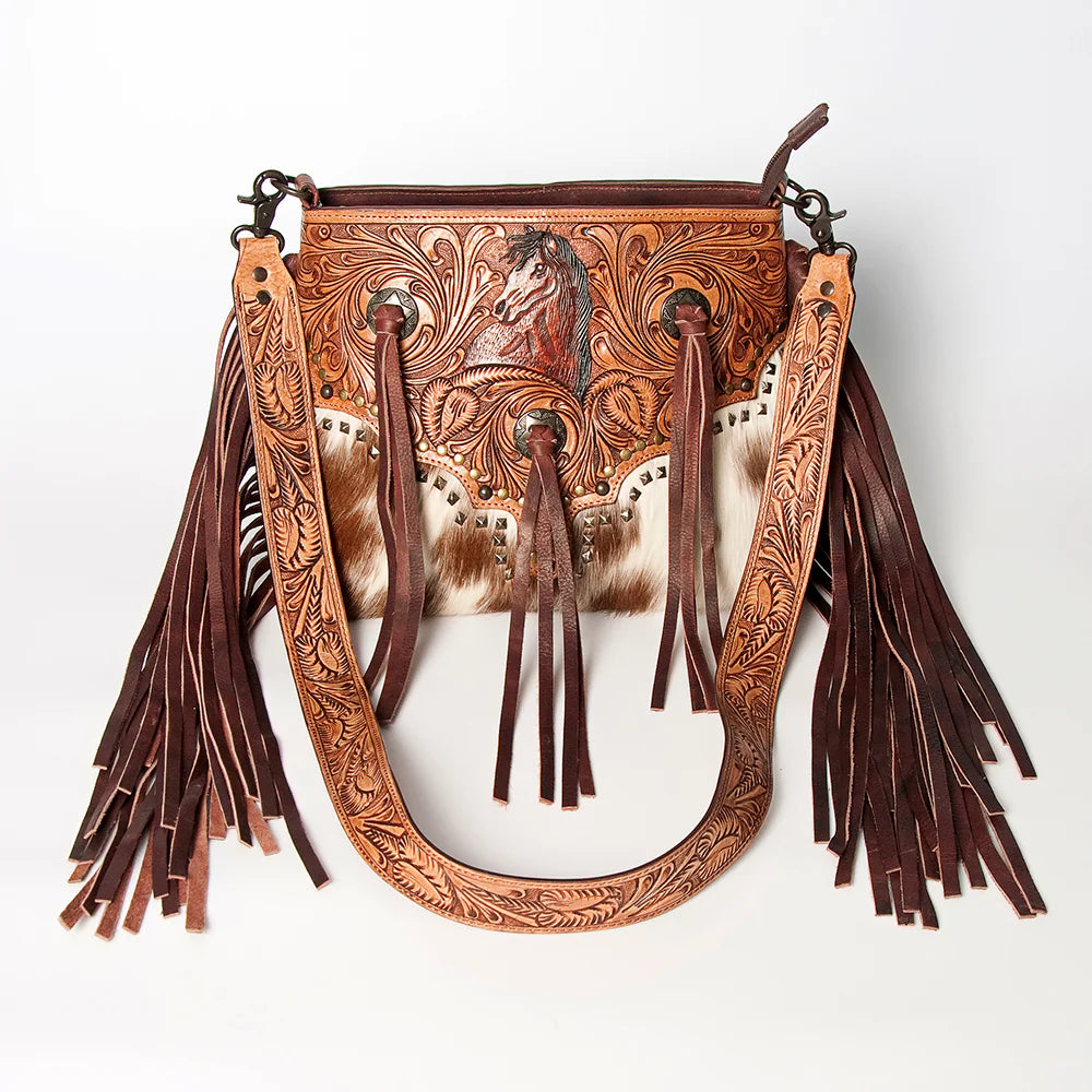 American Darling Horse Crossbody Genuine Western Leather Women Bag