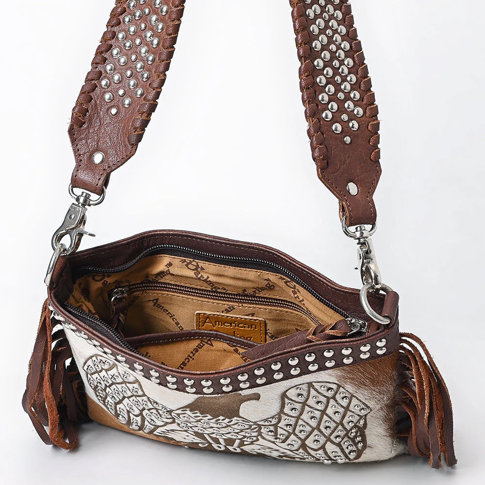 American Darling Crossbody Hair-On Genuine Western Leather Women Bag