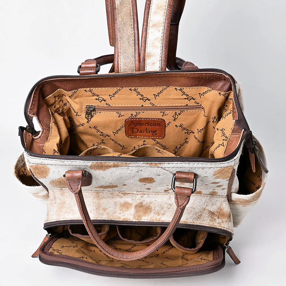 American Darling Backpack Hair On Genuine Western Leather Women Bag