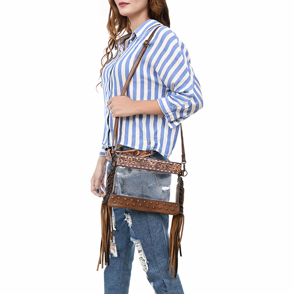 CLEAR STADIUM BAG AMERICAN DARLING CROSSBODY BAG