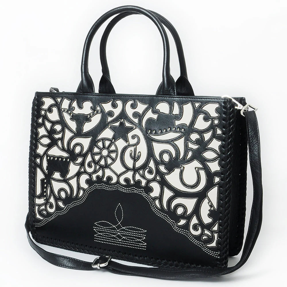 Tote Genuine Leather women bag western Bag