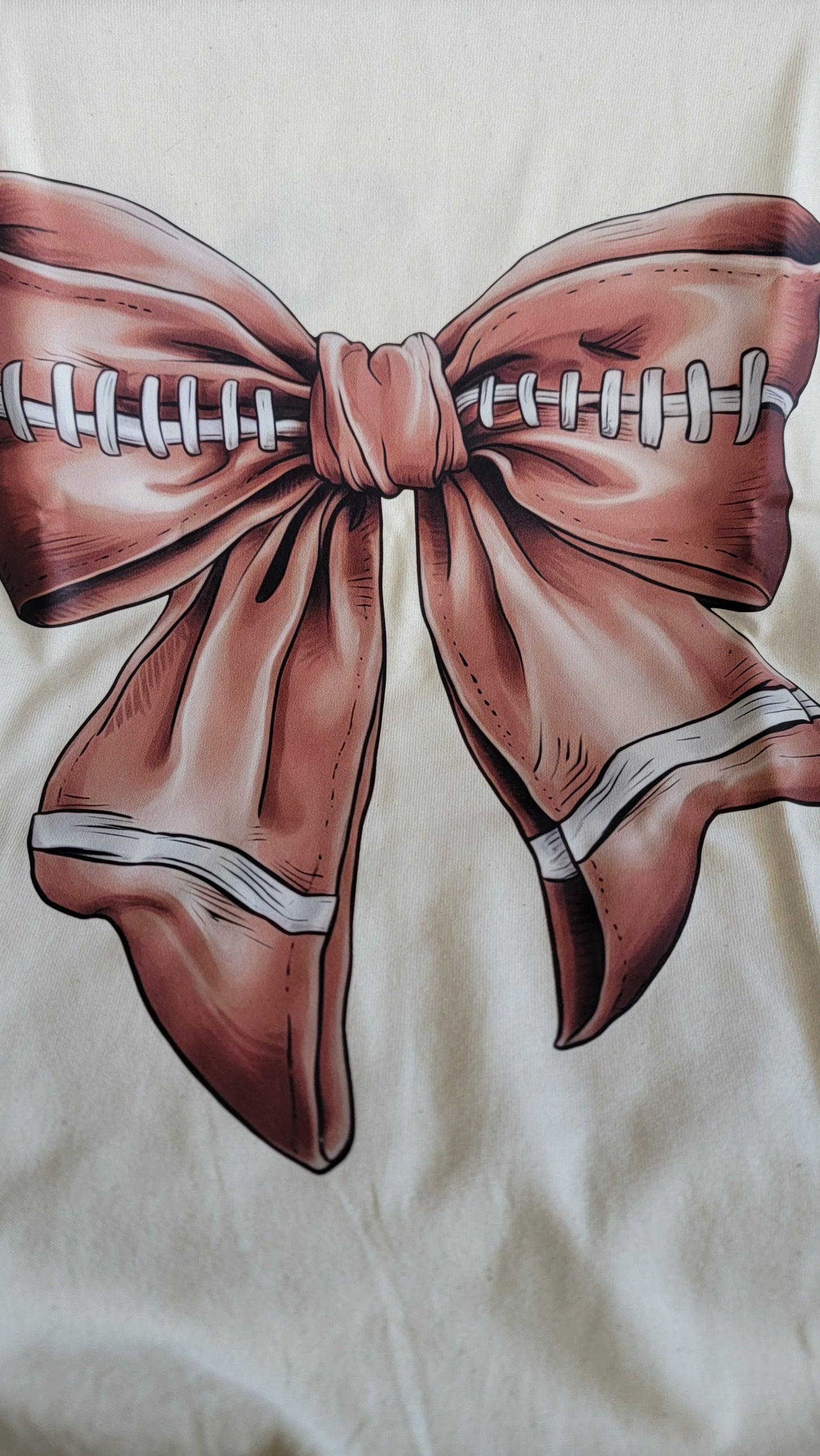 Football Bow Short Sleeve Tee