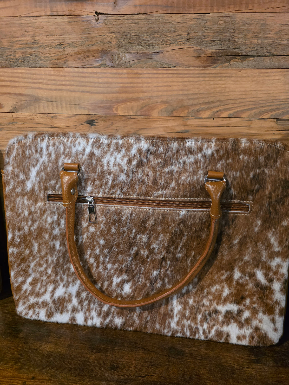 COMPUTER CASE COWHIDE CROSSBODY