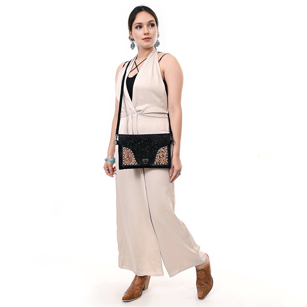 Tooled Leather Crossbody Western Handmade Bag