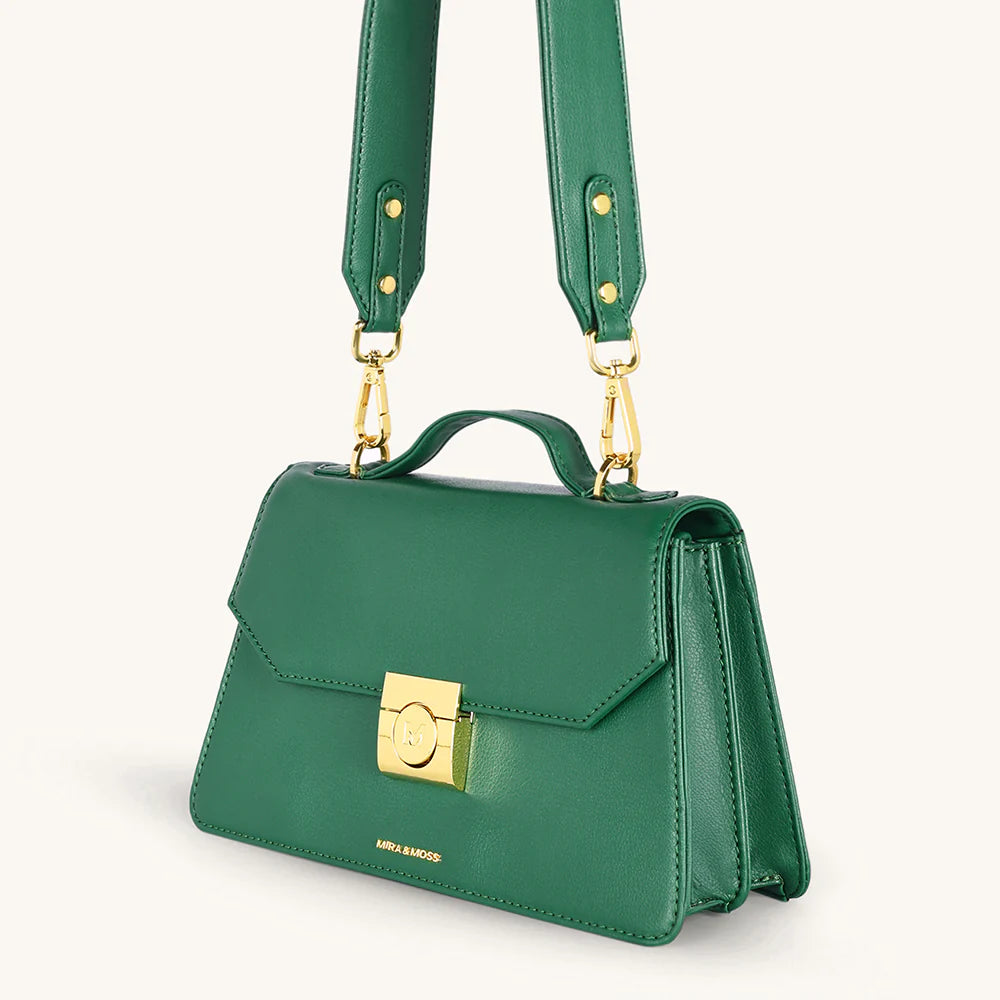 Mira & Moss Novelle Shoulder Bagn - Malachite Green - MALACHITE GREEN