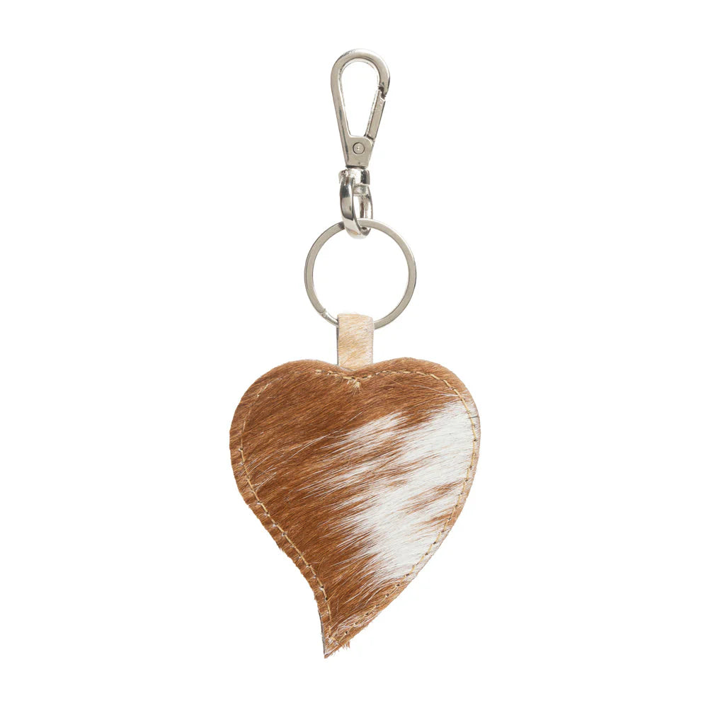 Myra Heart's Love Key Fob in Caramel