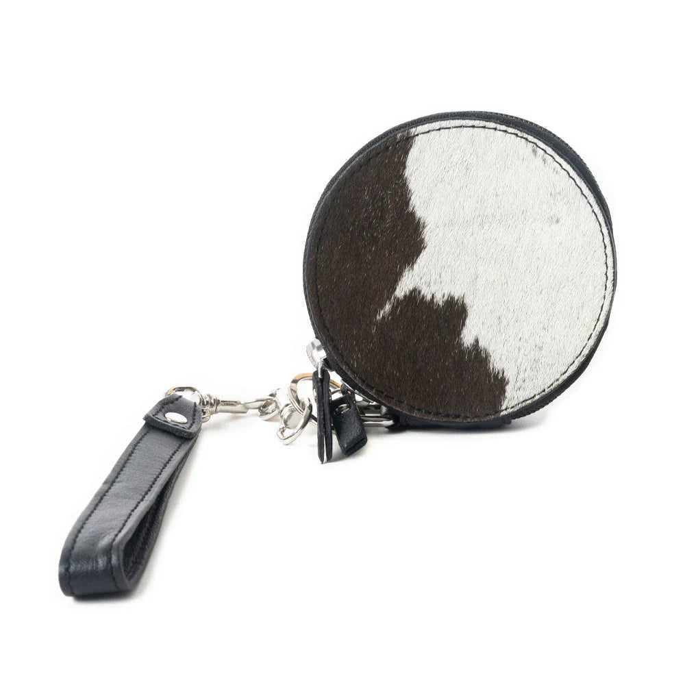 Mesa Halo Hairon Coin Pouch in Black & White