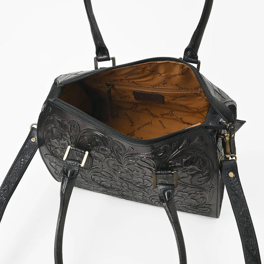 American Darling Western Duffel Bag Handcrafted from Hand-Tooled Genuine Leather