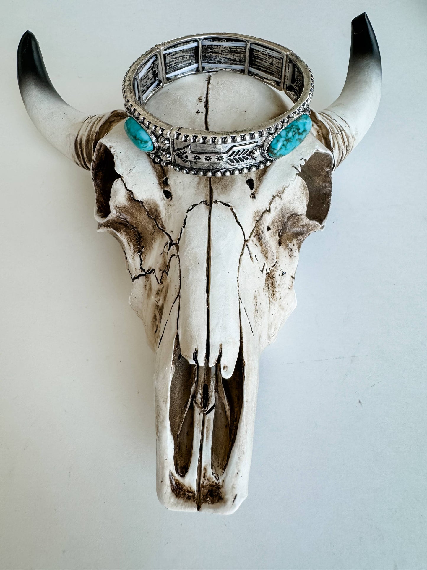 Western Navajo Style Stone Stretch Bracelet