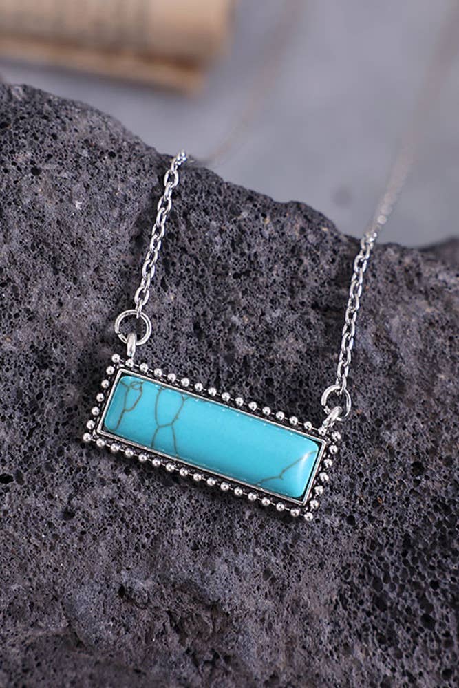 Turquoise Bar Necklace