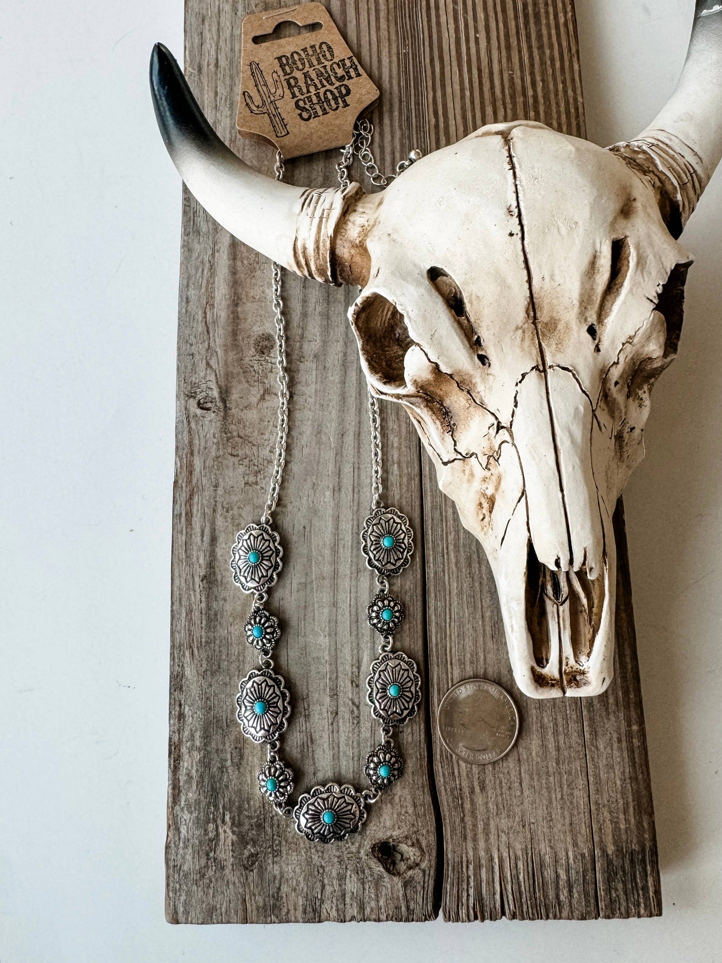 Western Conchos Link Necklace