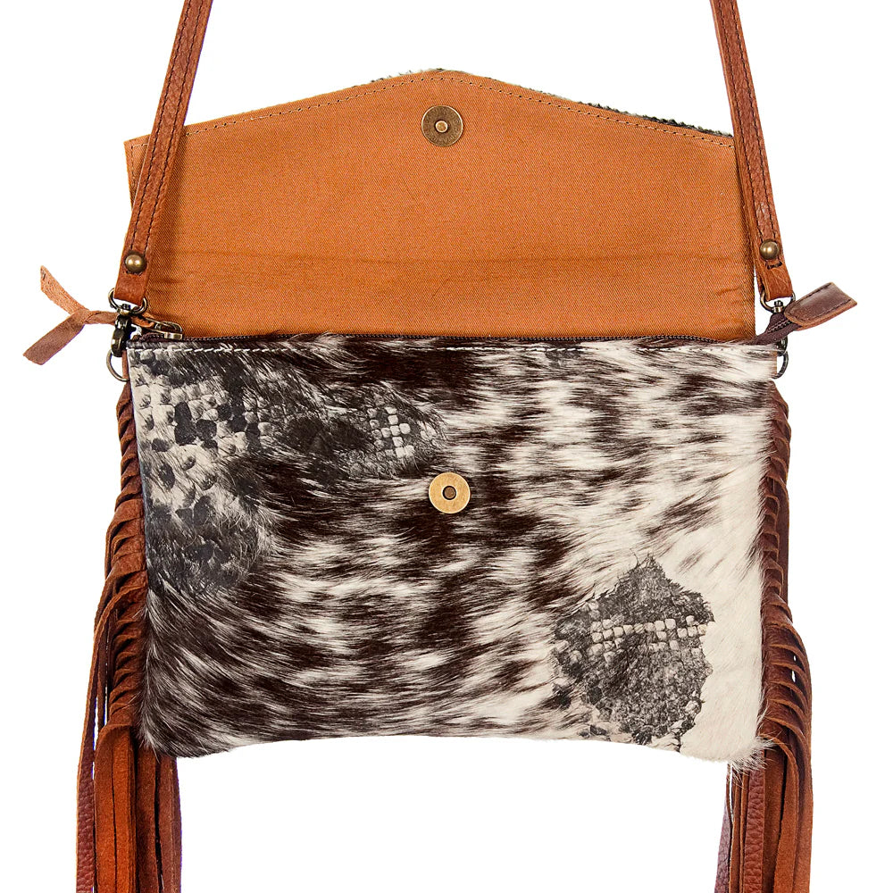 Crossbody Hair-On Genuine Leather Western Women Bag Handbag Purse