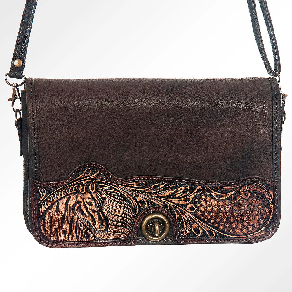 Horse Crossbody Genuine Western Leather Women Bag