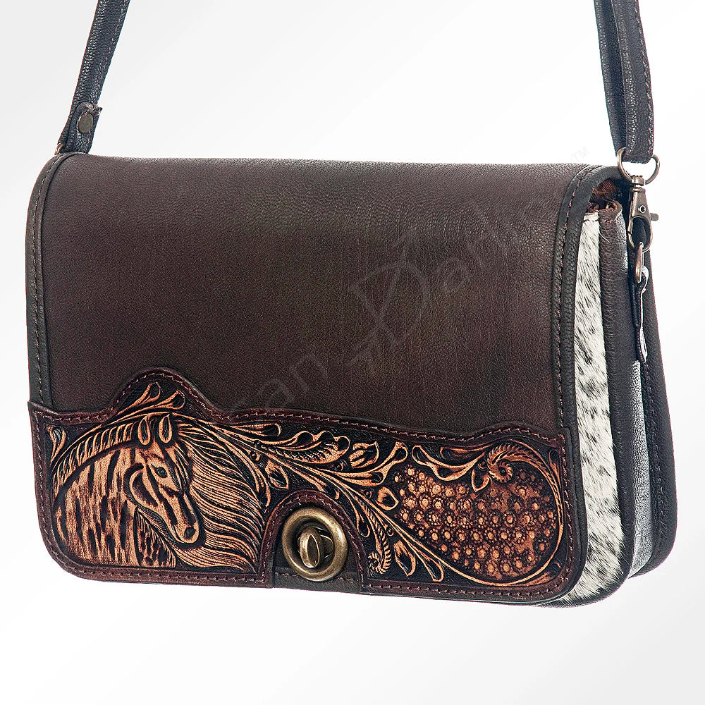 Horse Crossbody Genuine Western Leather Women Bag