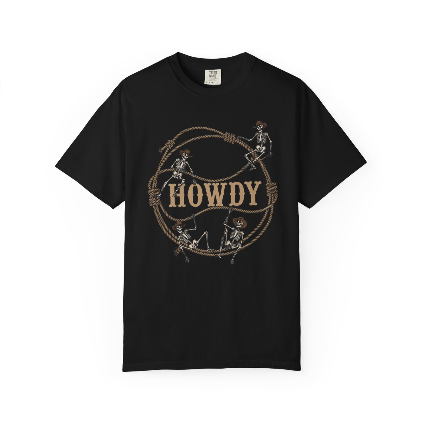 Howdy Cowboy T-Shirt, Western Tee, Rustic Apparel, Unisex Shirt, Country Style Top, Great for Rodeos