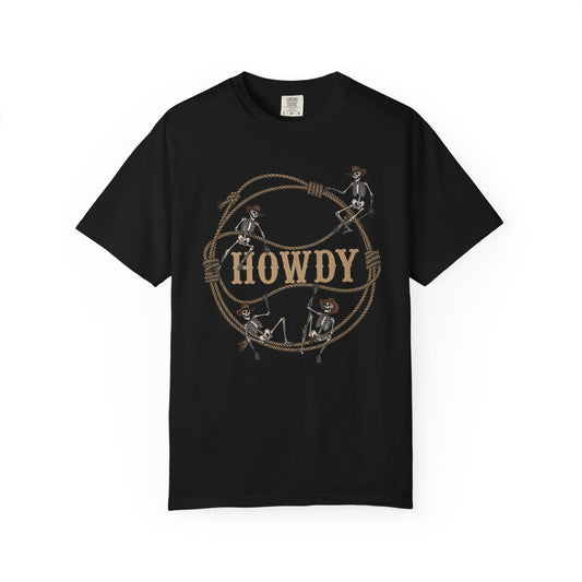 Howdy Cowboy T-Shirt, Western Tee, Rustic Apparel, Unisex Shirt, Country Style Top, Great for Rodeos