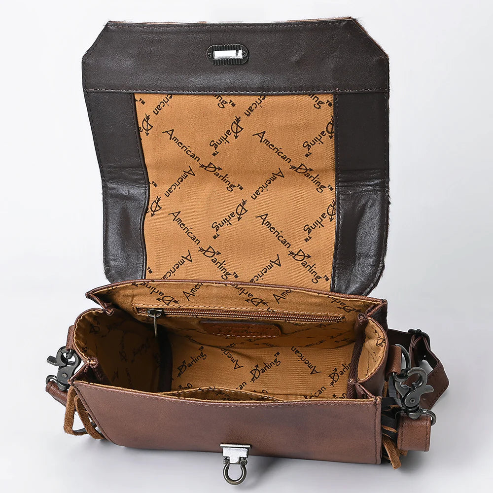Crossbody Hair On Genuine Leather Western Women Bag