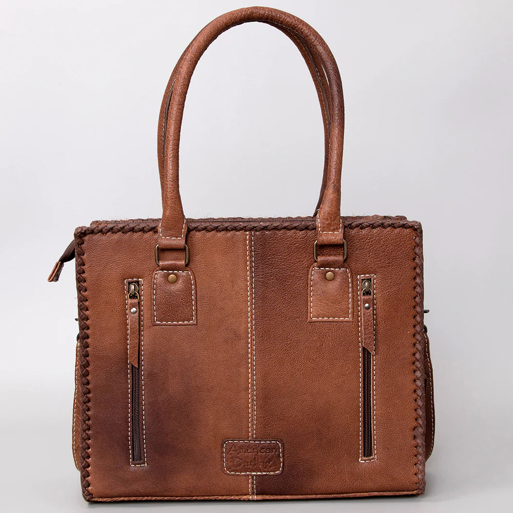 American Darling Women's Tote Bag Western Hair-On Genuine Leather Handbag and Ladies Purse
