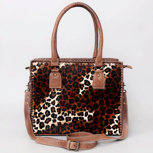 American Darling Women's Tote Bag Western Hair-On Genuine Leather Handbag and Ladies Purse