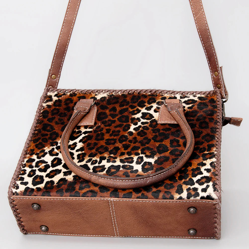 American Darling Women's Tote Bag Western Hair-On Genuine Leather Handbag and Ladies Purse