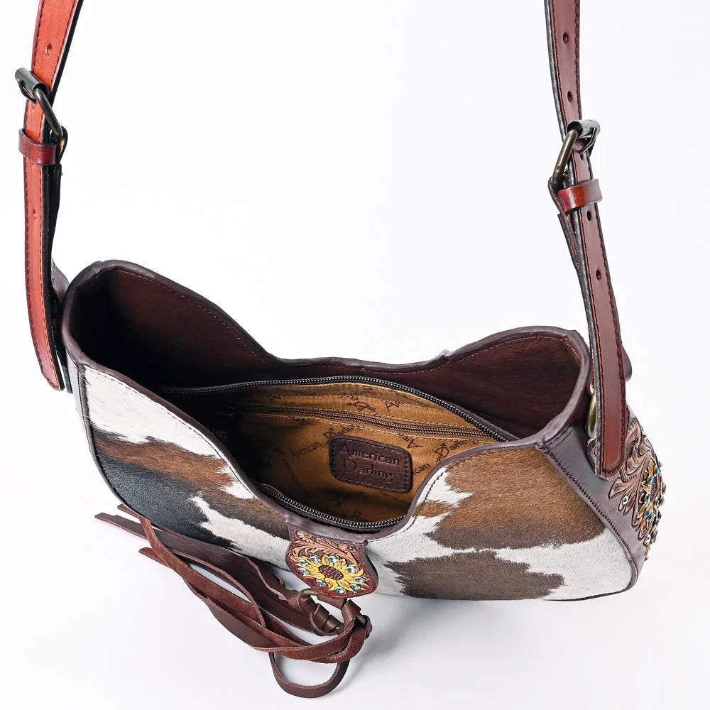 Hobo Hair On Genuine Western Leather Women Bag