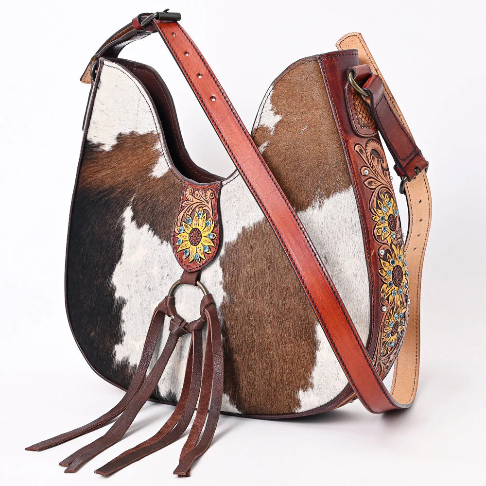 Hobo Hair On Genuine Western Leather Women Bag
