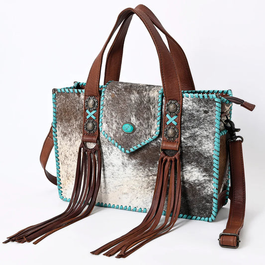 American Darling Tote Hair-On Genuine Western Leather Women Bag