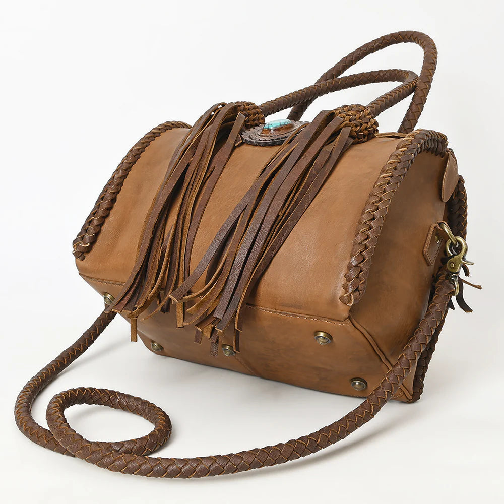 Genuine Leather Western Duffel Bag