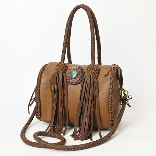Genuine Leather Western Duffel Bag