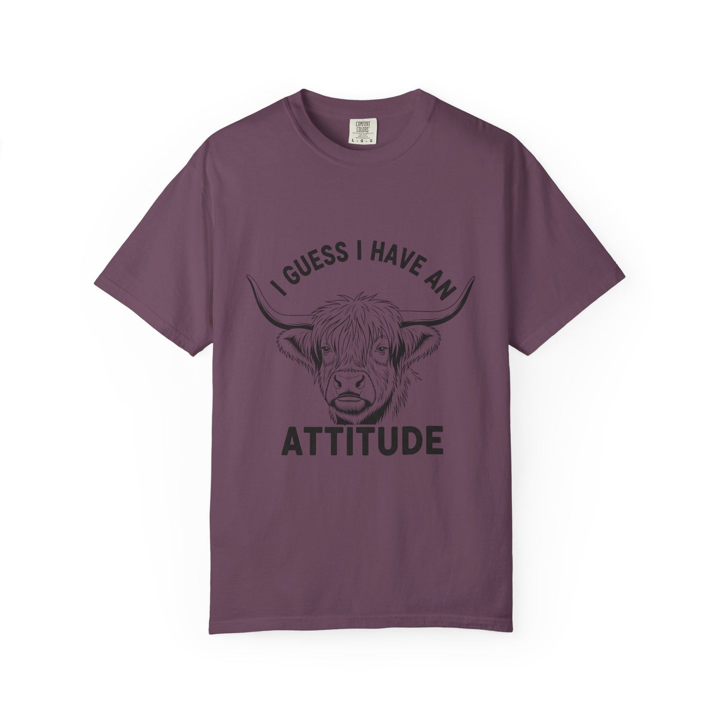 Attitude Cow T-Shirt | Funny Graphic Tee, Unisex Casual Wear, Gift for Animal Lovers, Farmhouse Style, Everyday Comfort