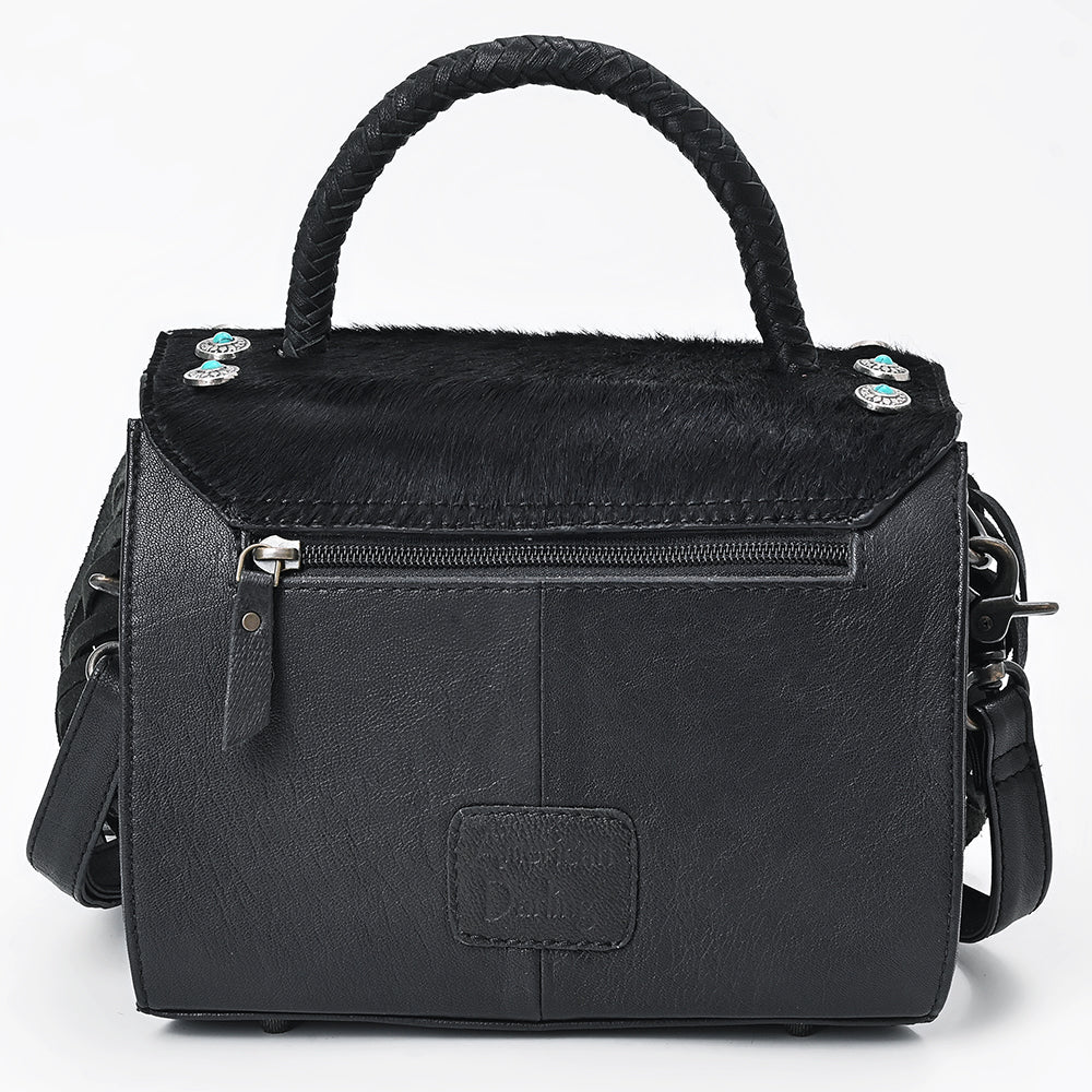 Black cowhide bag