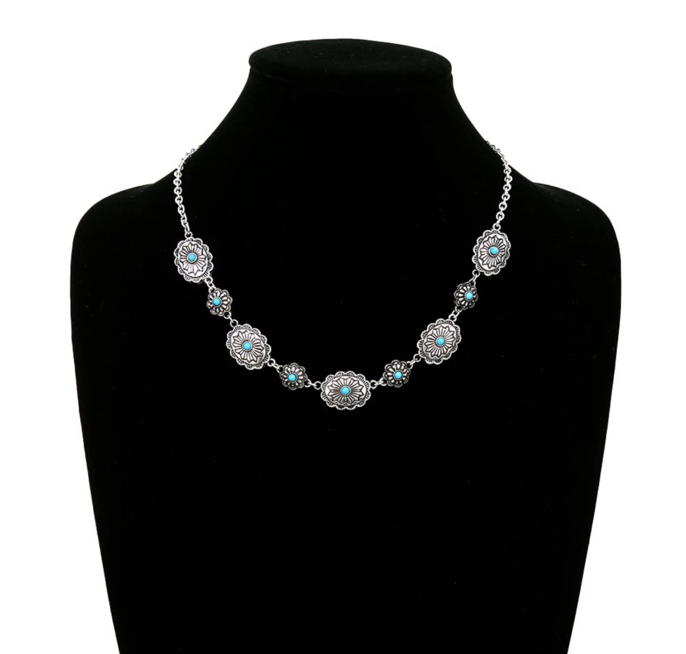 Western Conchos Link Necklace