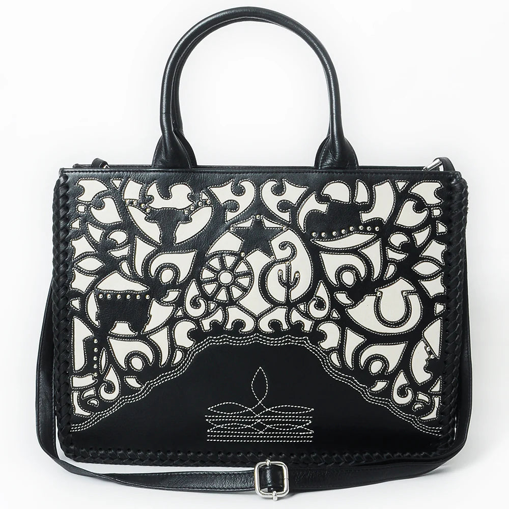 Tote Genuine Leather women bag western Bag