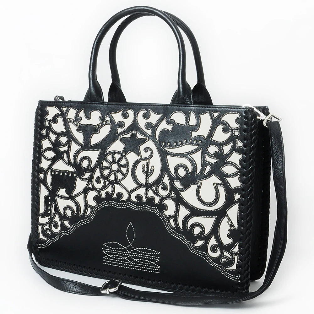 Tote Genuine Leather women bag western Bag