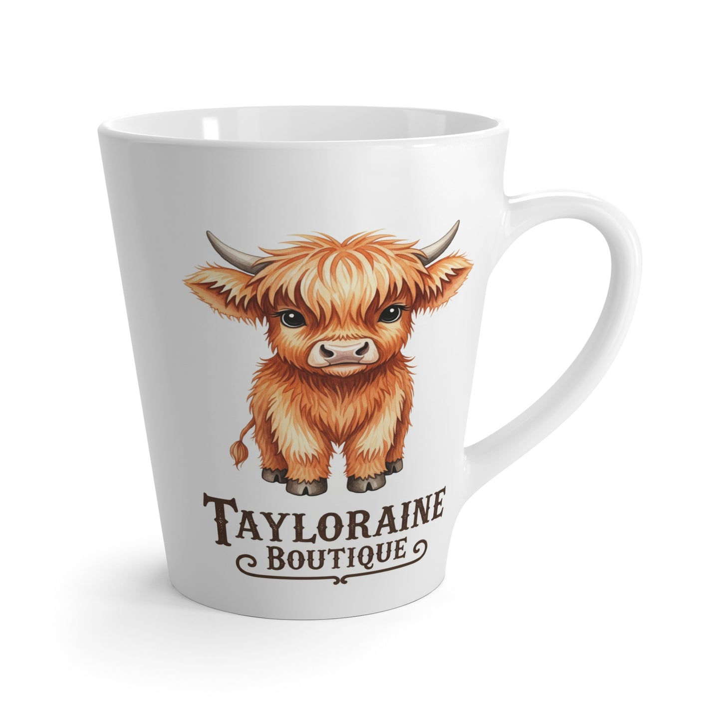 Cute Cow Latte Mug | Perfect Gift for Coffee Lovers, Home Decor, Animal Lover's Gift, Farmhouse Style, Kitchen Accessory