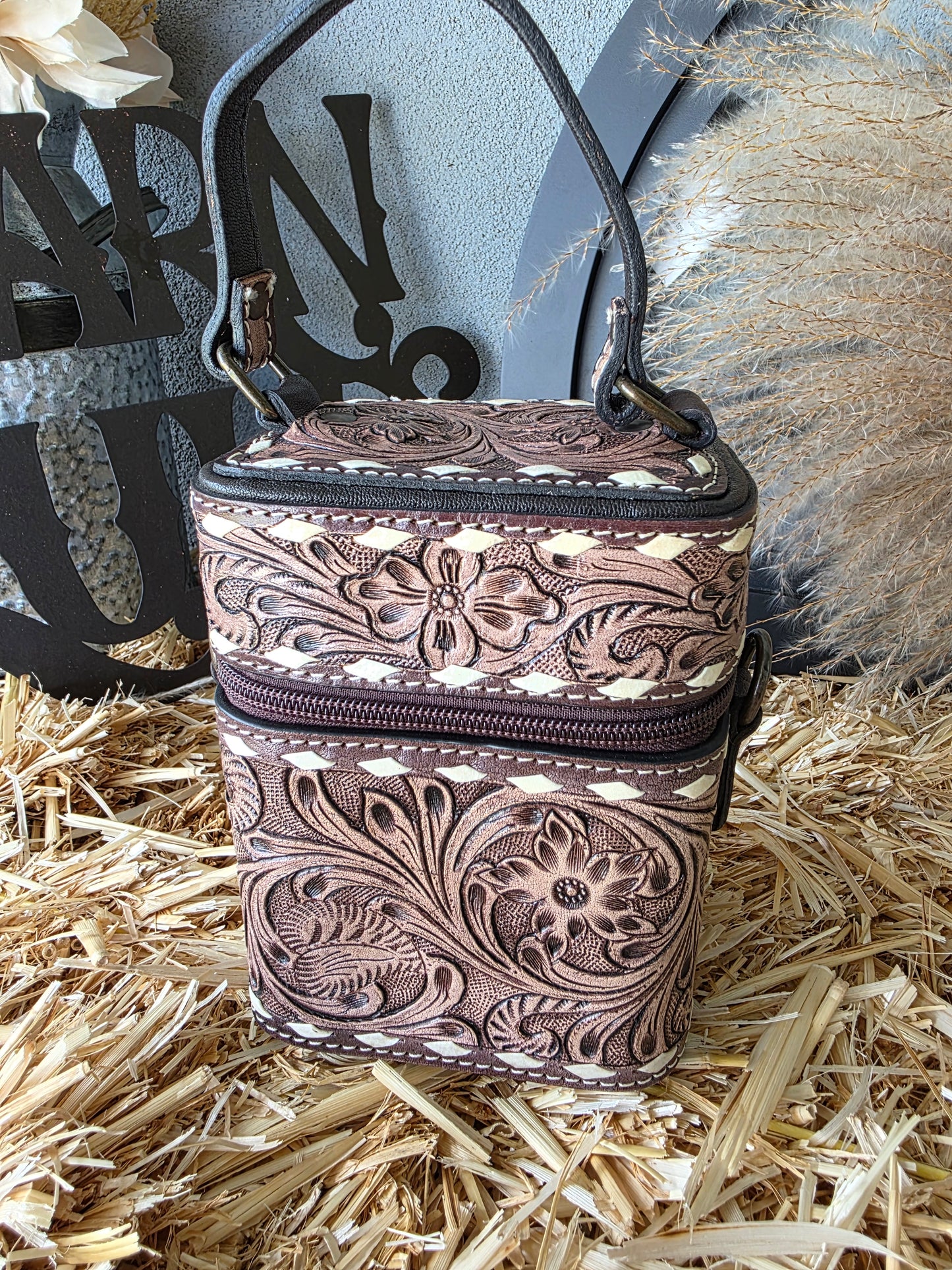Vanity CaseTooled Crossbody Bag