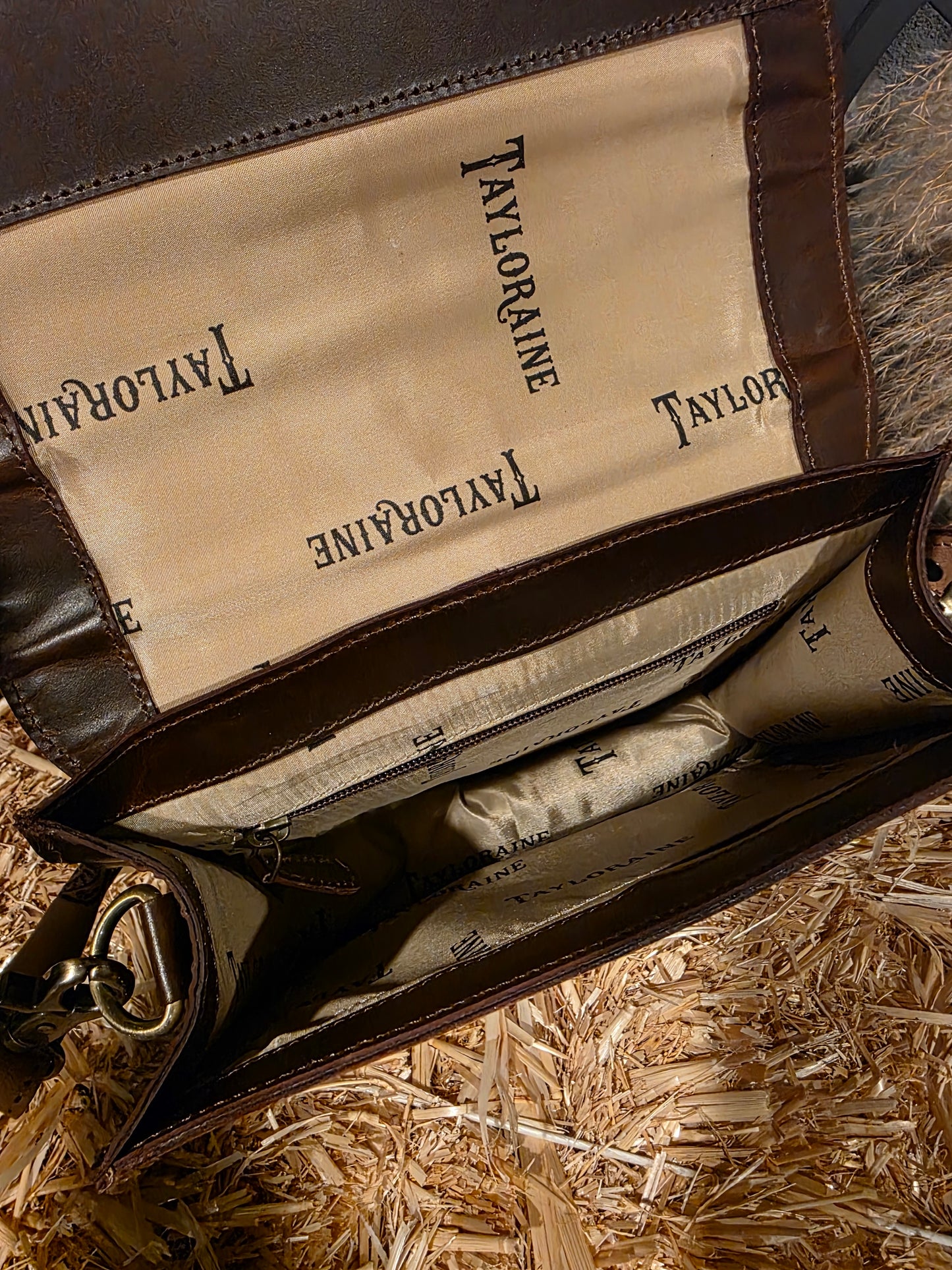 SMOKE AND SANGRIA TOOLED SADDLE BAG