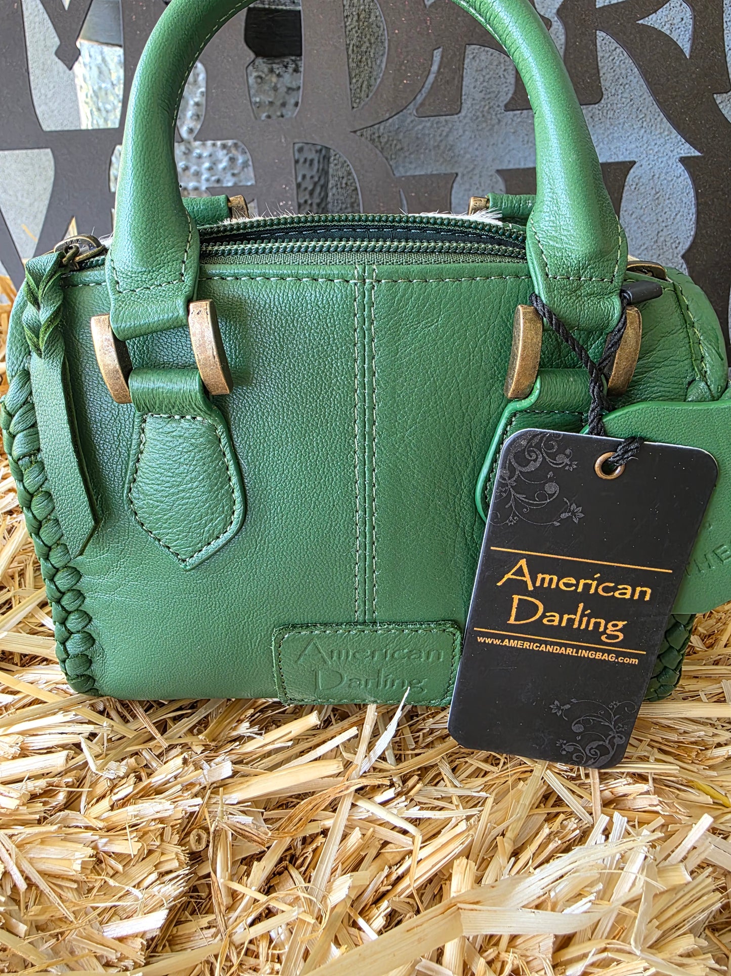 MINI COWHIDE CHECKERED BAG