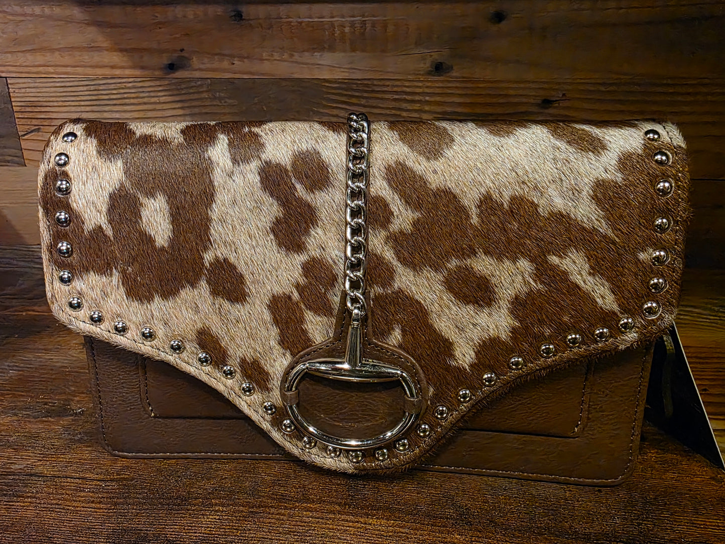 SNAFFLE BIT CROSSBODY CHAIN BAG COWHIDE