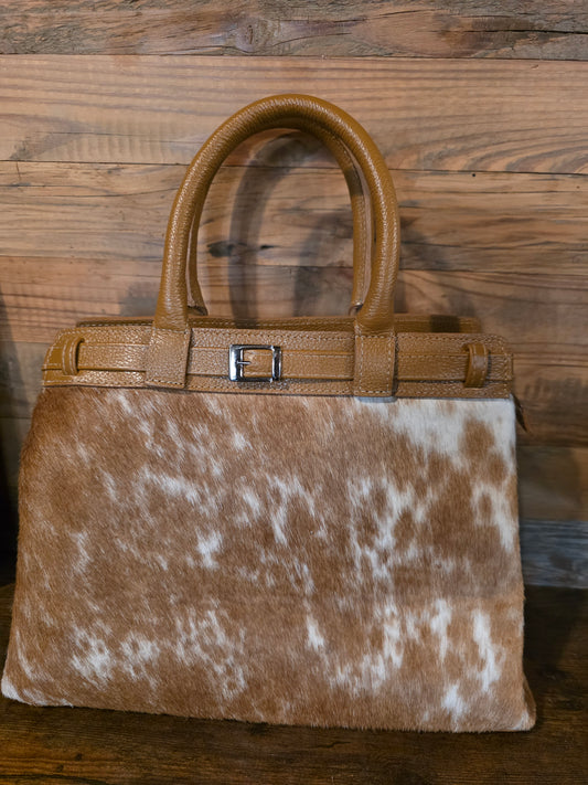 COWHIDE HANDBAG CROSSBODY
