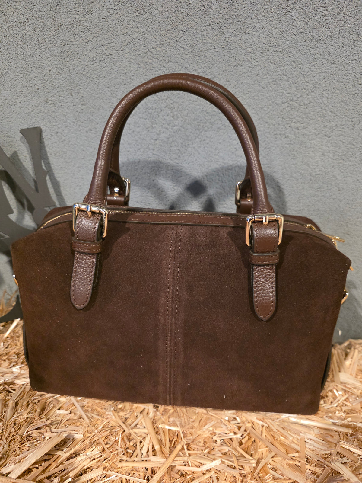 ITALIAN LEATHER MEDIUM DUFFLE BAG
