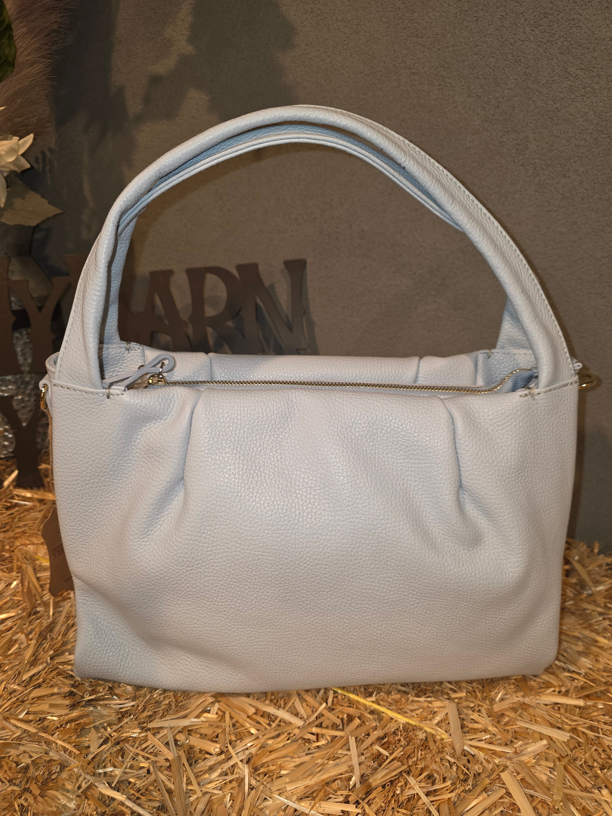ITALIAN LEATHER HOBO BAG