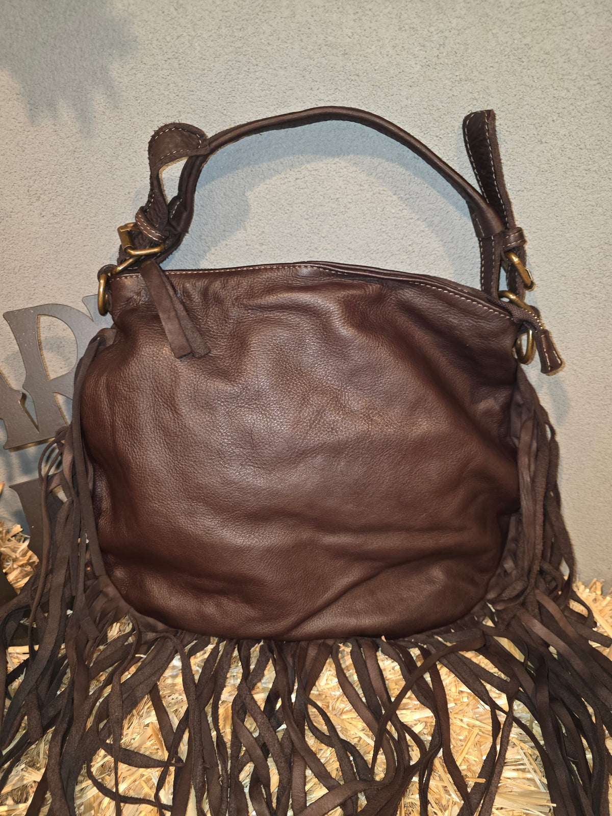 ITALIAN LEATHER HOBO BAG