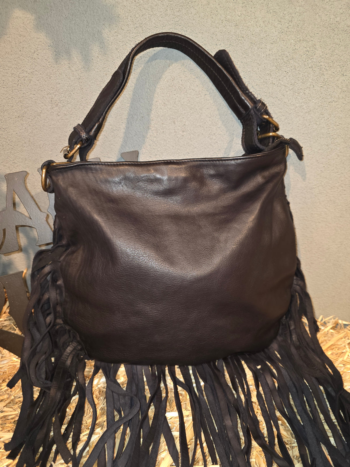 ITALIAN LEATHER HOBO BAG