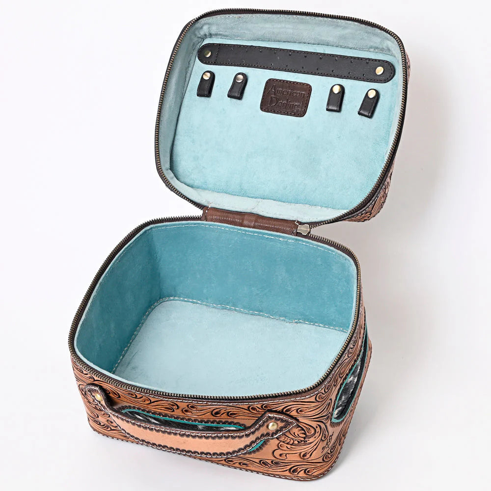 Jewelry Case Genuine Western Leather Women Bag