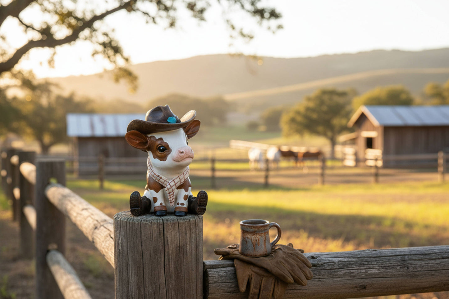 COWBOY COW -WESTERN DECOR