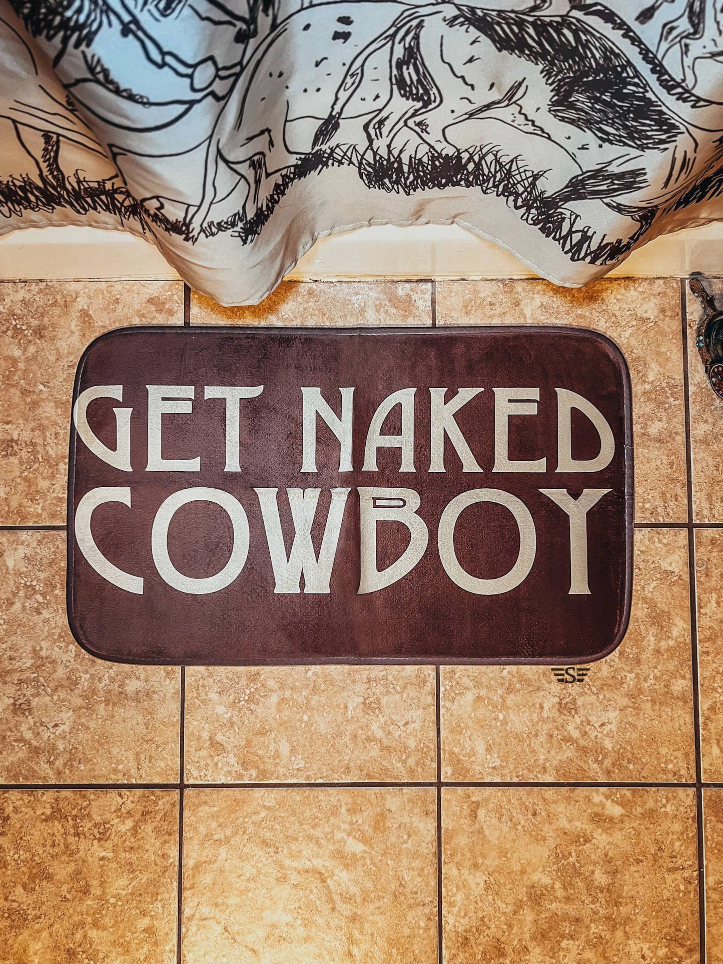 Cattle Drive Shower Curtain Set