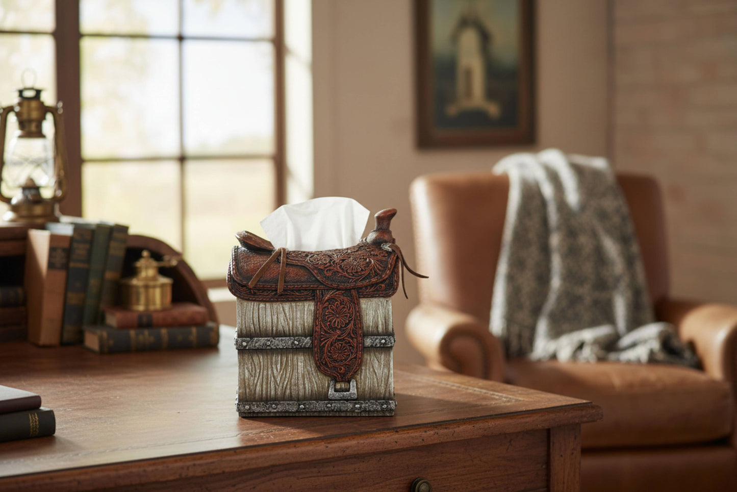 TISSUE BOX COVER SADDLE