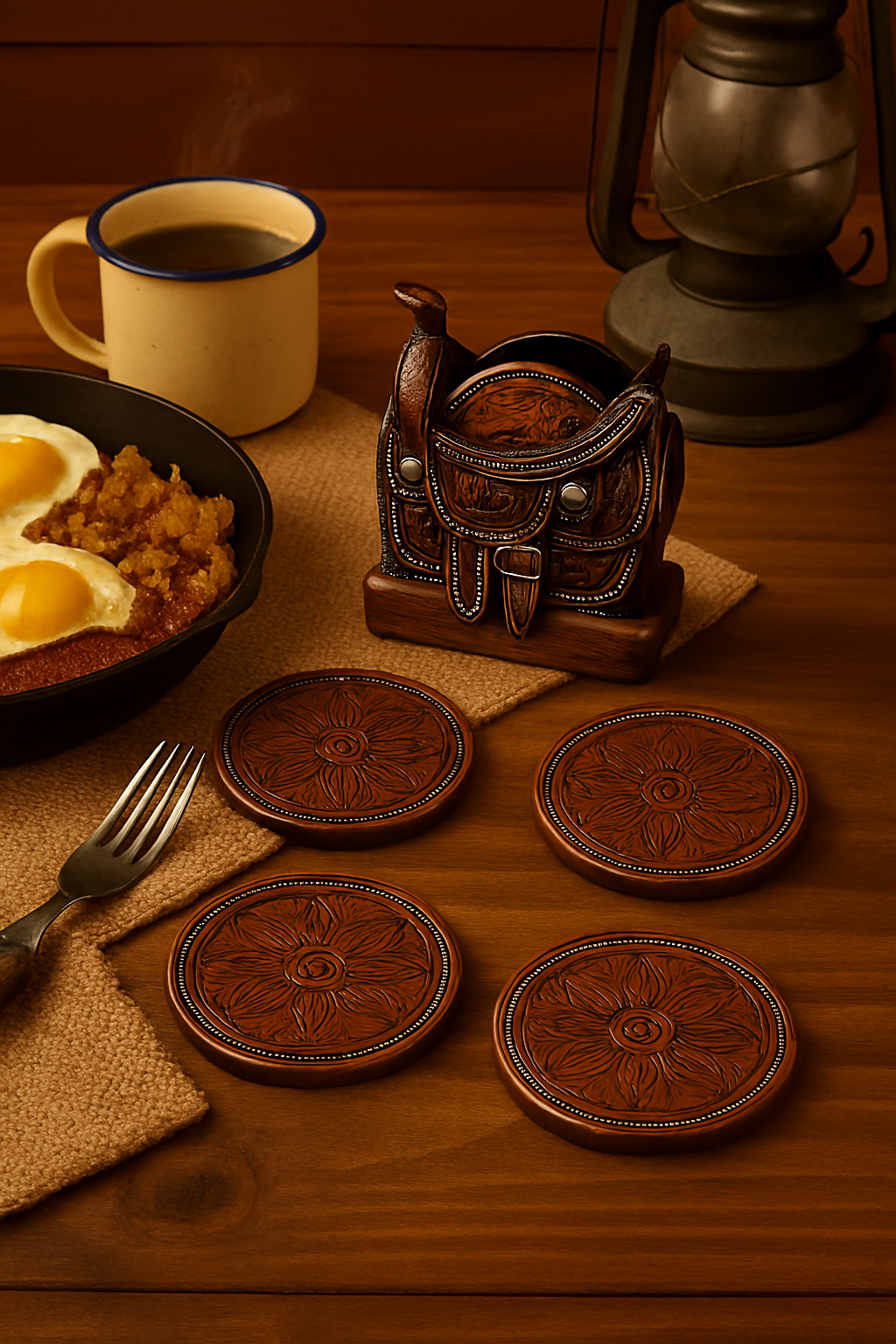 SADDLE ON STAND COASTERS