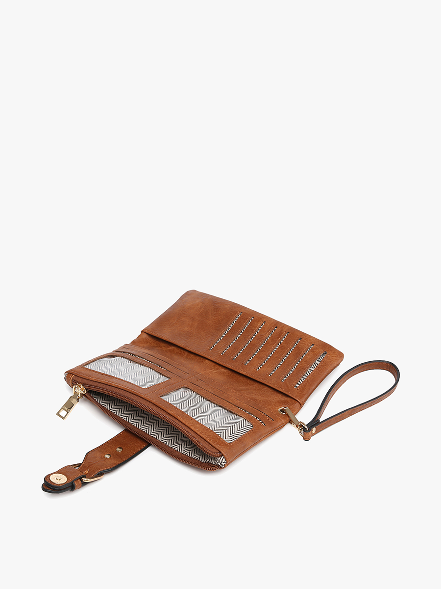 WL2230 Cadence Buckle Wallet/Clutch w/ Zip Top